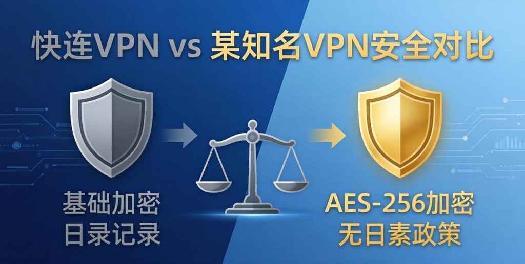 快连VPN vs 某知名VPN：从速度、安全、性价比全面对比